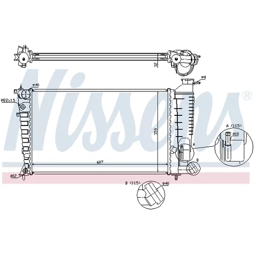 Chladič motora 63574A /NISSENS/ - obr. 5
