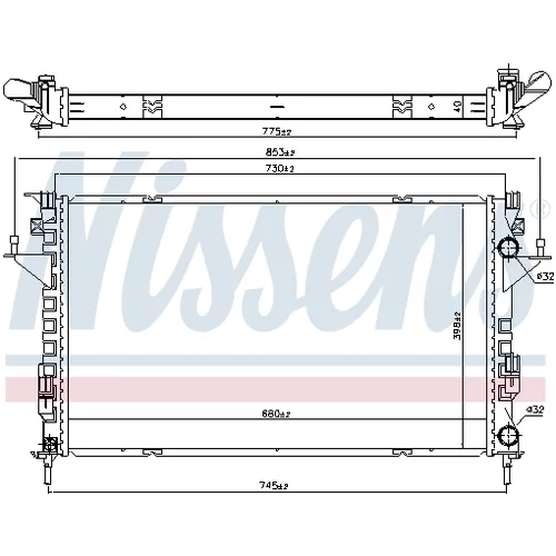 Chladič motora 637666 /NISSENS/ - obr. 4