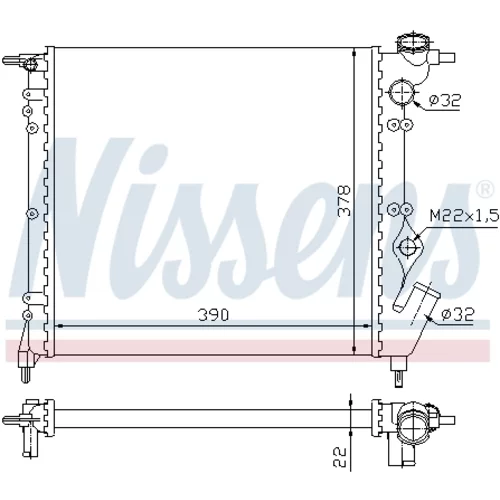 Chladič motora 63929 /NISSENS/ - obr. 4