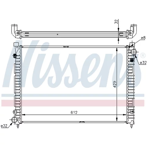 Chladič motora 64301A /NISSENS/ - obr. 4