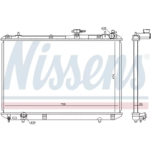 Chladič motora 646828 /NISSENS/ - obr. 4