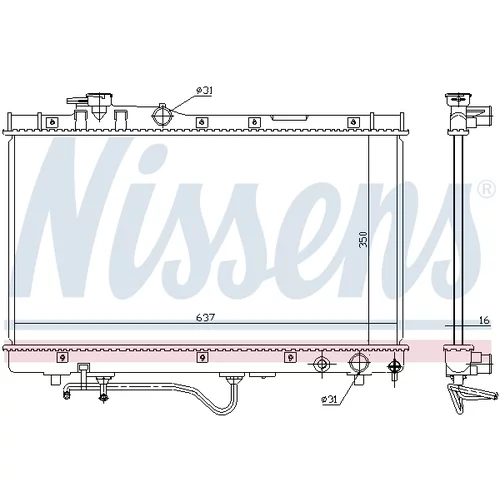 Chladič motora 647771 /NISSENS/ - obr. 5