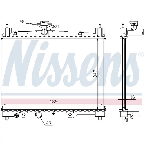 Chladič motora 64789A /NISSENS/ - obr. 4