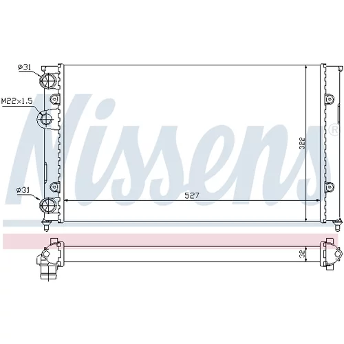 Chladič motora 651871 /NISSENS/ - obr. 4
