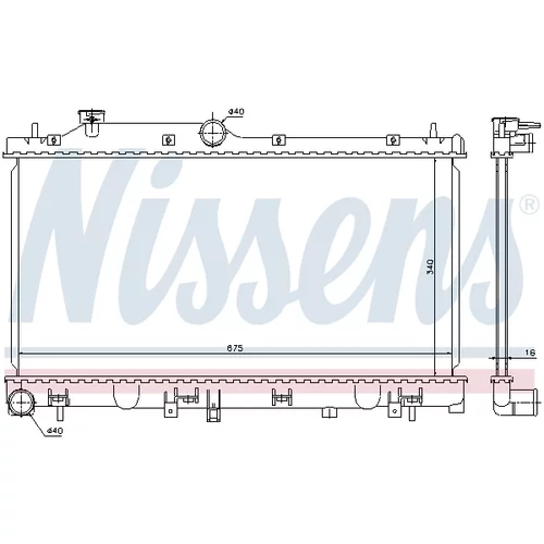 Chladič motora 67719 /NISSENS/ - obr. 4