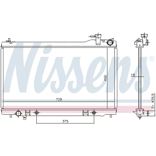 Chladič motora 681212 /NISSENS/ - obr. 4