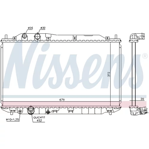 Chladič motora 681384 /NISSENS/ - obr. 4