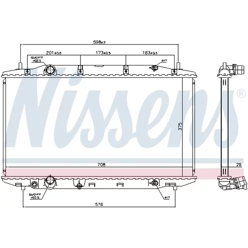 Chladič motora 681408 /NISSENS/ - obr. 4
