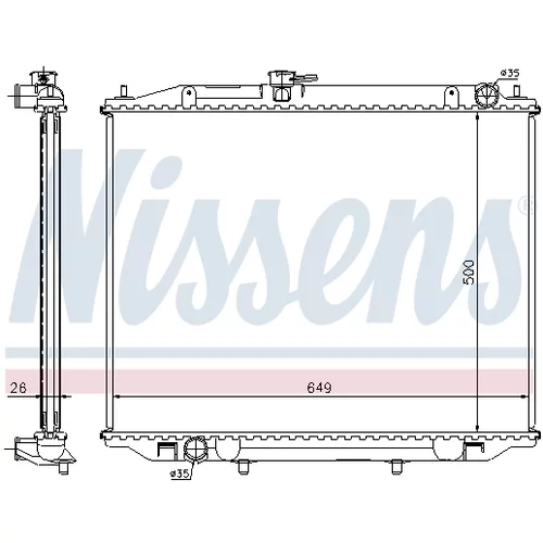 Chladič motora 68708A /NISSENS/ - obr. 6
