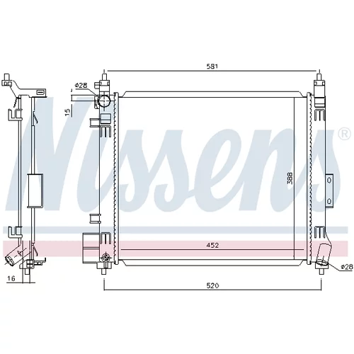 Chladič motora 68810 /NISSENS/ - obr. 4