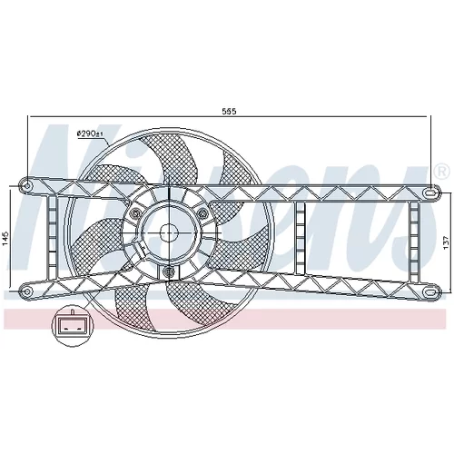 Ventilátor chladenia motora 85145 /NISSENS/ - obr. 5