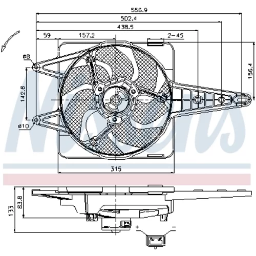 Ventilátor chladenia motora 85341 /NISSENS/ - obr. 5