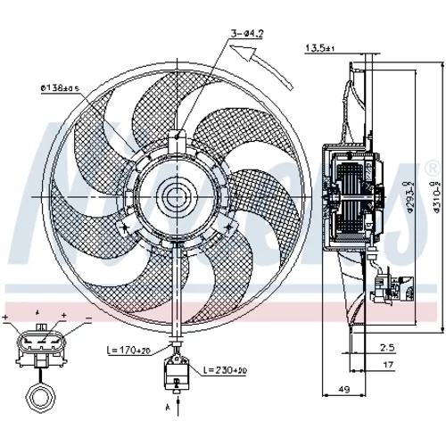 Ventilátor chladenia motora 85703 /NISSENS/ - obr. 5