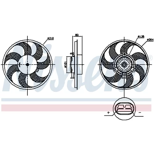 Ventilátor chladenia motora 85879 /NISSENS/ - obr. 5