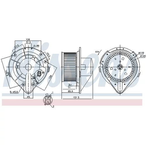 Vnútorný ventilátor 87066 /NISSENS/ - obr. 5