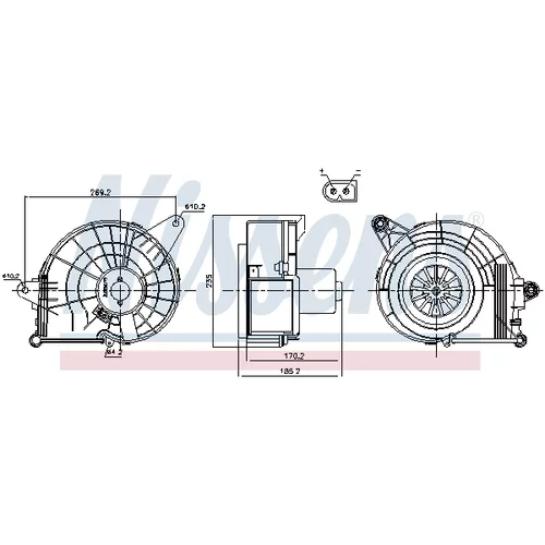 Vnútorný ventilátor 87500 /NISSENS/ - obr. 4