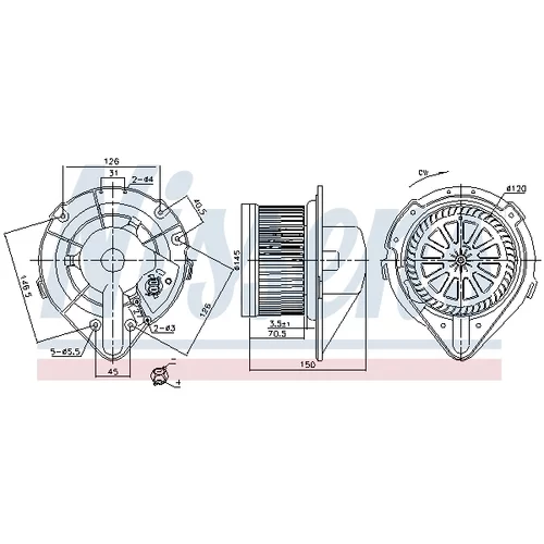 Vnútorný ventilátor 87798 /NISSENS/ - obr. 5