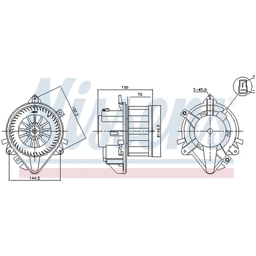 Vnútorný ventilátor 87804 /NISSENS/ - obr. 5