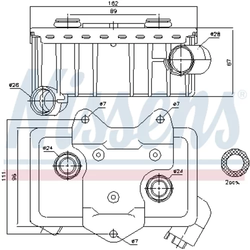 Chladič motorového oleja 90582 /NISSENS/ - obr. 5