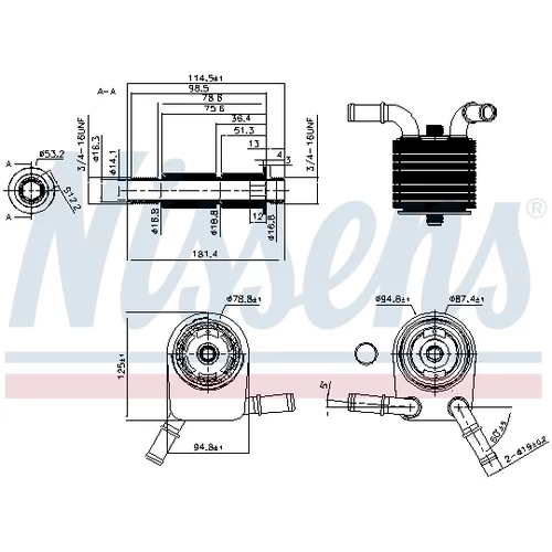 Chladič motorového oleja 90849 /NISSENS/ - obr. 5