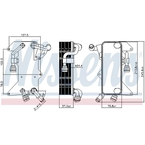 Chladič oleja automatickej prevodovky 90894 /NISSENS/ - obr. 4