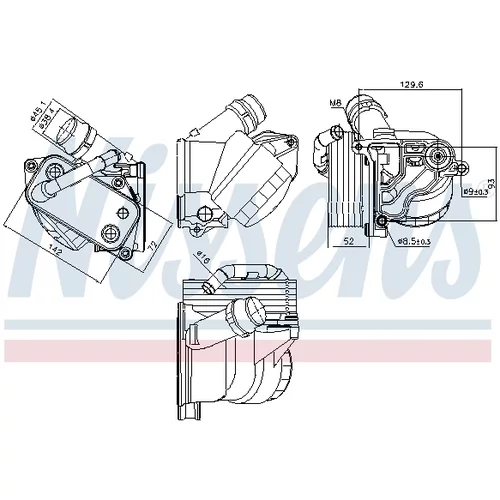 Chladič motorového oleja 91322 /NISSENS/ - obr. 4