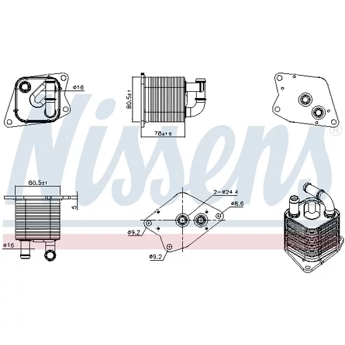 Chladič oleja automatickej prevodovky 91370 /NISSENS/ - obr. 4