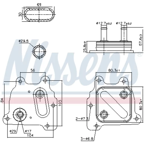 Chladič motorového oleja 91374 /NISSENS/ - obr. 5