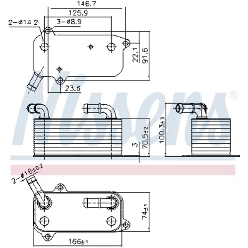 Chladič oleja automatickej prevodovky 91389 /NISSENS/ - obr. 5