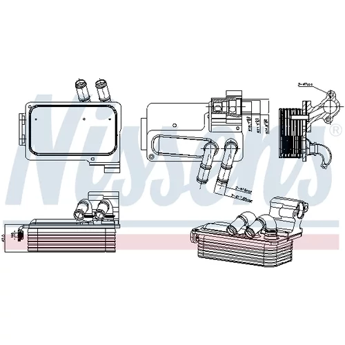 Chladič oleja automatickej prevodovky 91511 /NISSENS/ - obr. 4