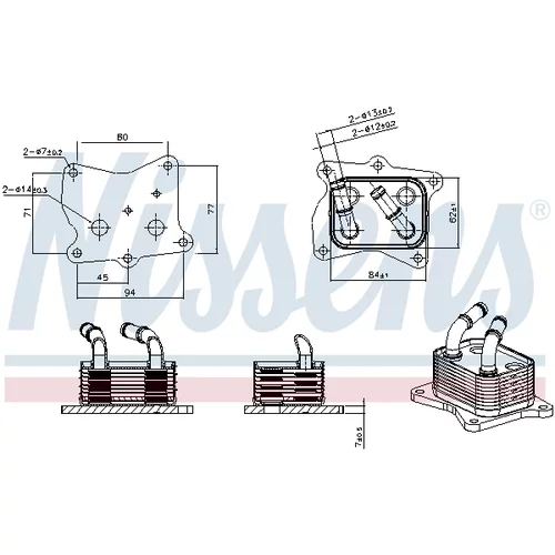 Chladič motorového oleja 91569 /NISSENS/ - obr. 4