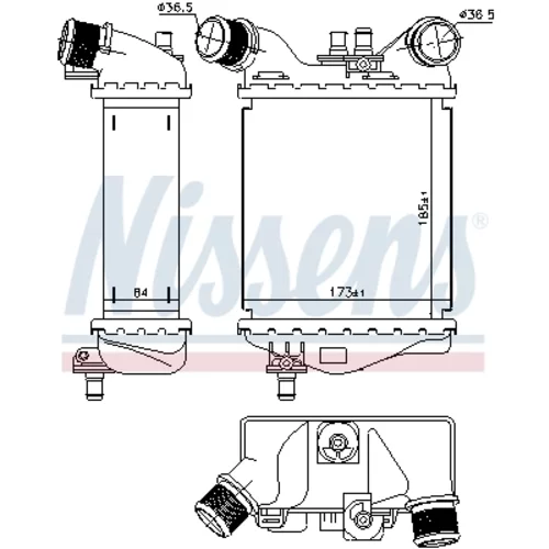 Chladič plniaceho vzduchu 96167 /NISSENS/ - obr. 6