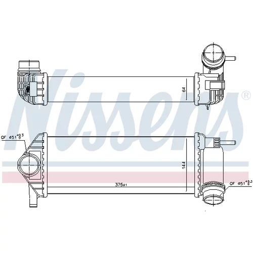 Chladič plniaceho vzduchu 96308 /NISSENS/ - obr. 5