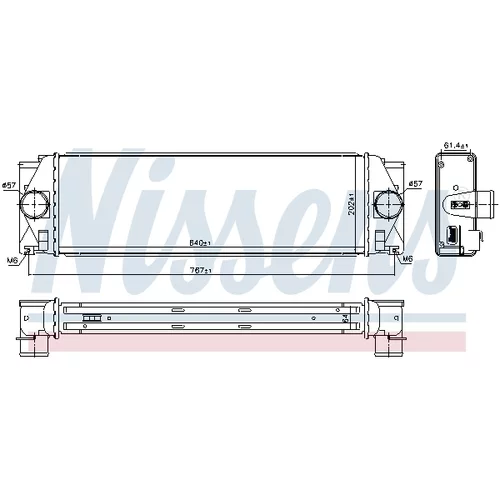 Chladič plniaceho vzduchu 96628 /NISSENS/ - obr. 4