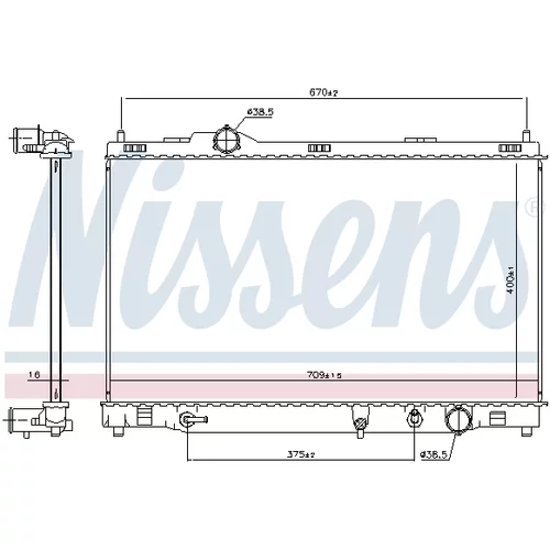 Chladič motora 606167 /NISSENS/ - obr. 4