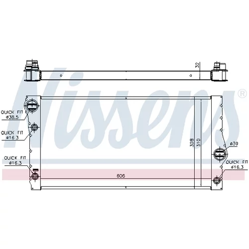Chladič motora 60775 /NISSENS/ - obr. 9