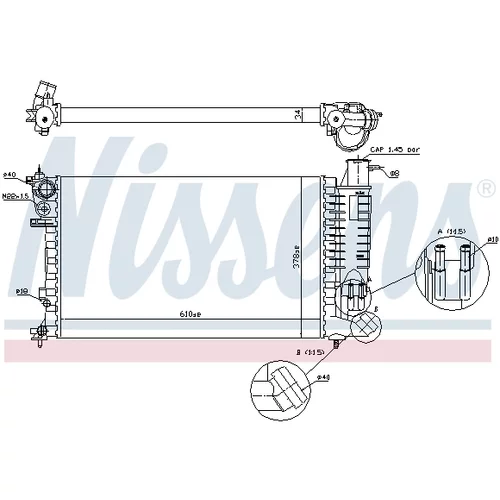 Chladič motora 61381A /NISSENS/ - obr. 5