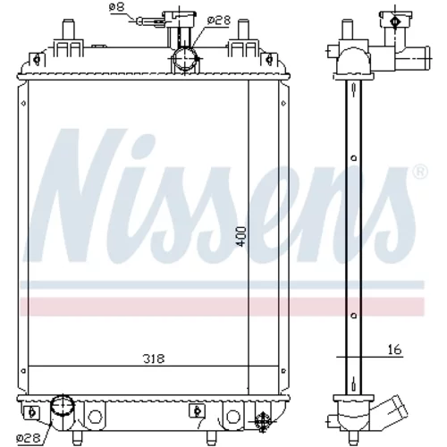 Chladič motora 617549 /NISSENS/ - obr. 4