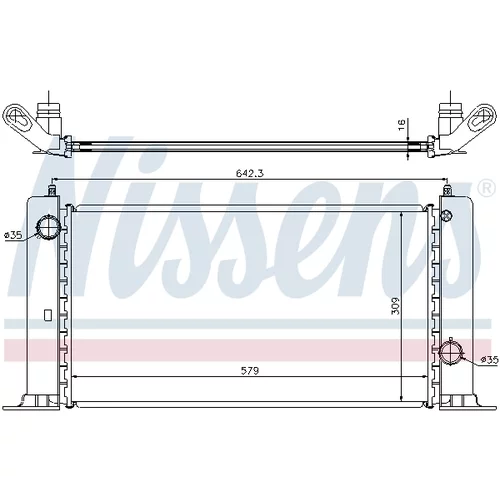 Chladič motora 61883A /NISSENS/ - obr. 5