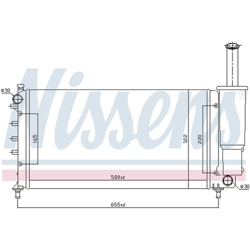 Chladič motora 61886 /NISSENS/ - obr. 4