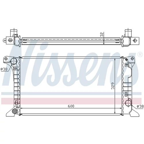 Chladič motora 62369A /NISSENS/ - obr. 4
