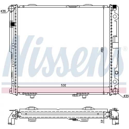 Chladič motora 62693A /NISSENS/ - obr. 4
