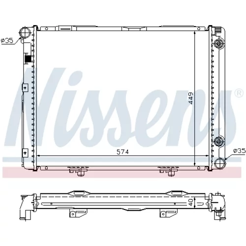 Chladič motora 62721A /NISSENS/ - obr. 4