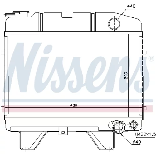 Chladič motora 63470 /NISSENS/ - obr. 4