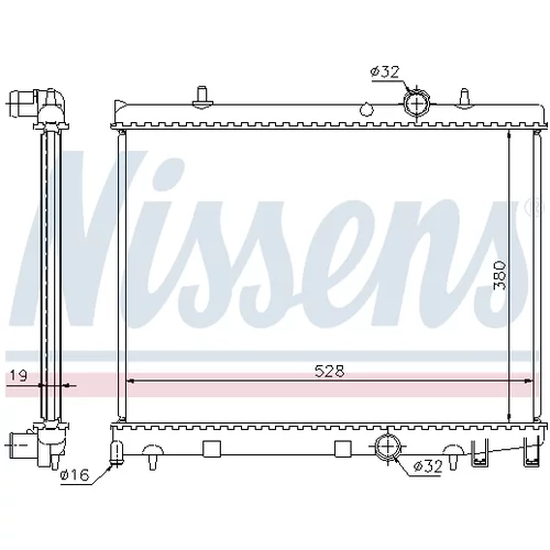 Chladič motora 63504 /NISSENS/ - obr. 4