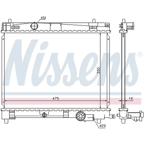 Chladič motora 646823 /NISSENS/ - obr. 4