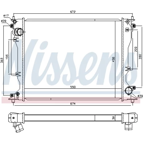 Chladič motora 646904 /NISSENS/ - obr. 4