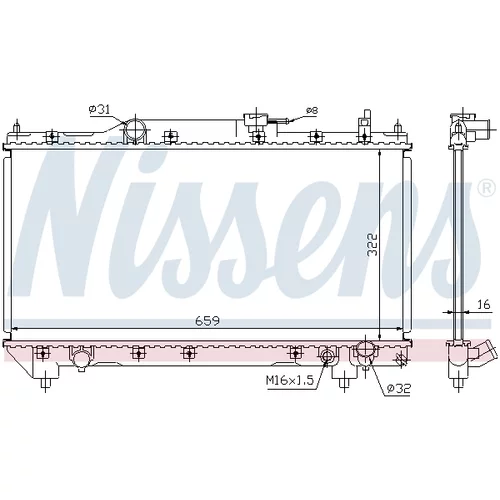 Chladič motora 64783A /NISSENS/ - obr. 4