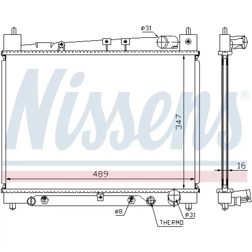 Chladič motora 64799 /NISSENS/ - obr. 4