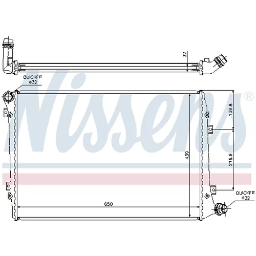 Chladič motora 65291A /NISSENS/ - obr. 2